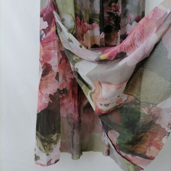 NWT Desigual Womens Multicolor Floral Print Classy Long Maxi Dress Size Small - Picture 5 of 9